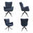 Modern Rotatable Chenille Upholstered Accent Chair-369712000