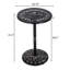 Table d'extérieur en aluminium au fini cuivre antique pour un bar de patio élégant avec attrait