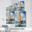 NAUTICAL Series CCCCXXI - Toile tendue avec châssis de qualité supérieure - Prêt à être accroché-913936962