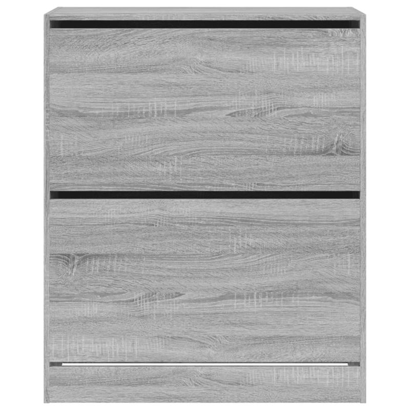 12 Pair Shoe Storage Cabinet, Grey Sonoma
