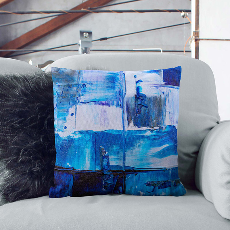 Abstract Square Throw Cushion, 40 x 40 cm