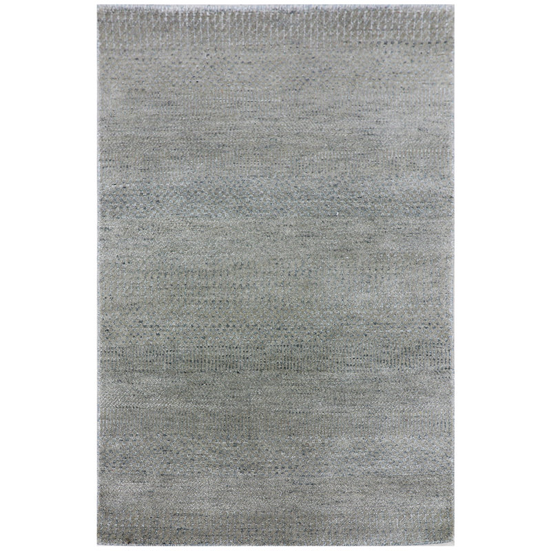 Tapis naturel et noir noué à la main de haute qualité, Rectangulaire : 12 pi x 15 pi