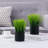 7.87'' Faux Grass in Cement Pot-259154101