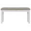 Ensemble de table de salle à manger de style rustique 6 pièces avec 4 chaises rembourrées et un banc