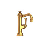 Jacobean Single Hole Bathroom Faucet with Drain Assembly