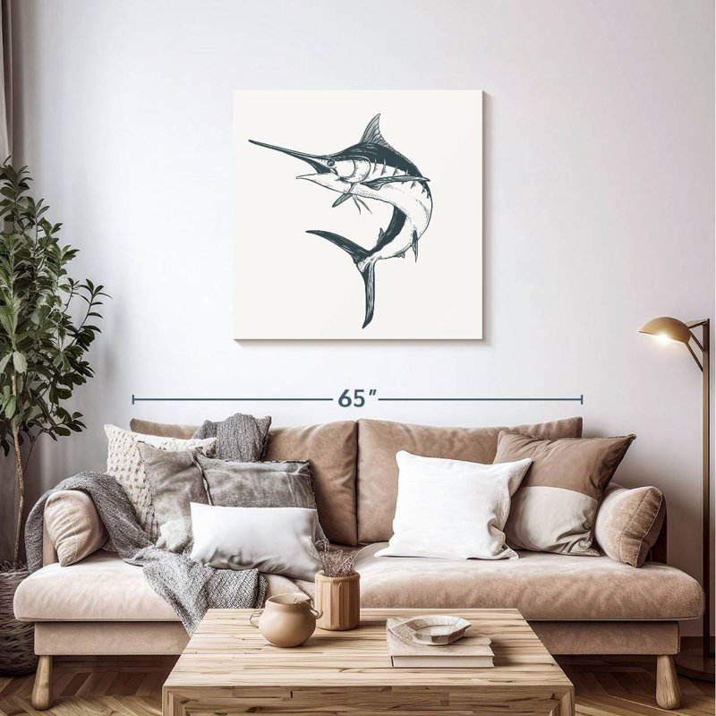 Crowle Marlin Fish, 36" H x 36" W