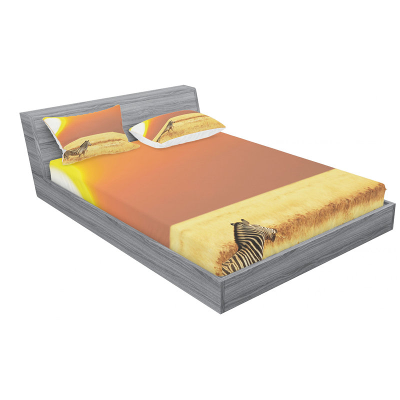 Microfiber Sheet Set, Queen Sheet Set with Fitted Sheet