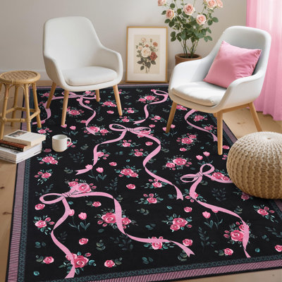 Tapis décoratif lavable