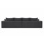Canapé modulaire Boneless de 140 po en forme de nuage, canapé modulaire moderne avec siège profond, fauteuils rembourrés pour la chambre à coucher du salon, aucun assemblage requis (gris, 4 sièges)-970508037