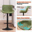 Swivel Upholstered Adjustable Height Counter Stool with Metal Frame-178966334-178966329