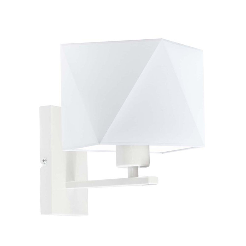 Awilda Steel Armed Sconce, White, White