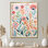 Blooming Wildflowers Retro Illustration - Botanicals Wall Art Living Room