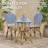 2 - Person Metal Patio Dining Set with Round Table-121723338
