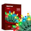 Guirlande lumineuse 33,3FT-100 lumières multicolores à lumières scintillantes de qualité commerciale imperméables pour la décoration des Fêtes, décorations de Noël-1016208350