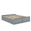 Grand lit plateforme avec tiroirs