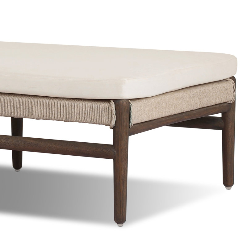 Herrin Outdoor Teak Chaise Lounge