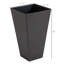 Ensemble de 3 jardinières en plastique 28 po, brun-1070615895