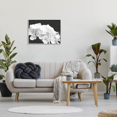 Délicat hortensia blanc, estampe numérique par Lil 'Rue