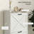 Slim Shoe Cabinet For Entryway, Farmhouse Hidden Shoe Storage Cabinet With Flip Drawers And Adjustable Shelves For Shoes