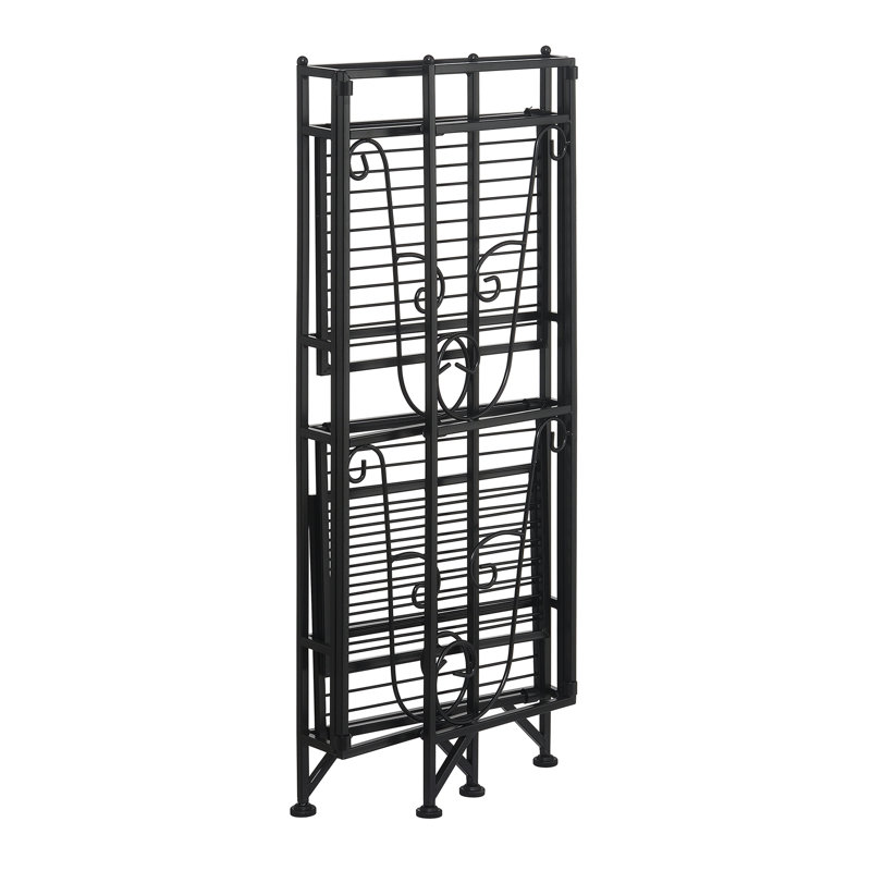 Katalyna 13'' W Metal Shelving Unit, Black