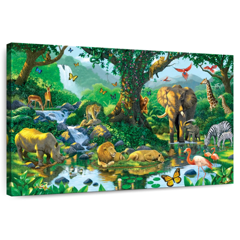 Brampt Jungle Harmony, 32" H x 48" W