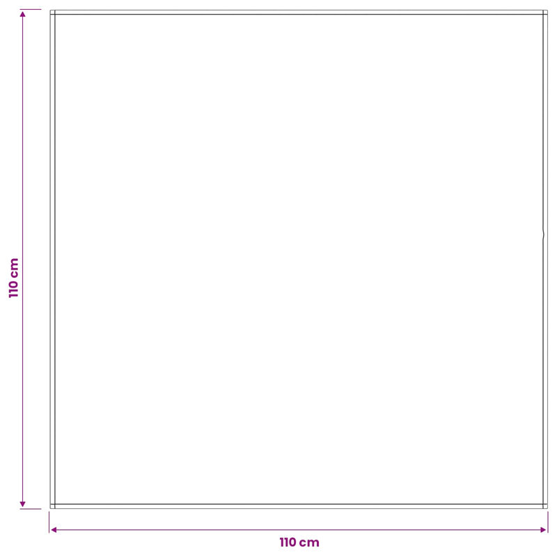 Table Cloth Plain Polyester Cover Fabric Tablecloth Kitchen Dining for, 110 cm L, White