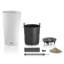 Grand pot de fleurs cylindrique en plastique auto-arrosant Cilindro Color 32 pour l'intérieur et l'extérieur, ardoise-130984099