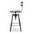 Industrial-Style Height-Adjustable Bar Stool