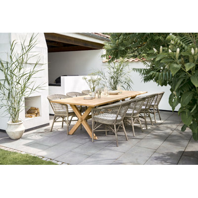 Cataldo Wicker Premium All-Weather Wicker Outdoor Stacking Dining Armchair