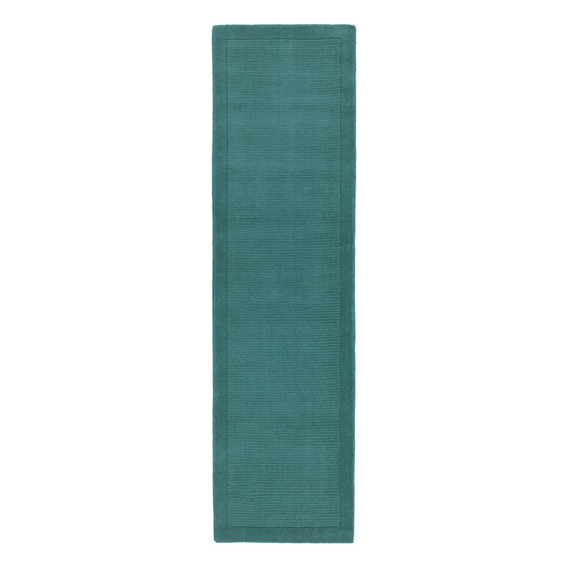 Ned Solid Colour Wool Hand Woven Area Rug, Runner 68 x 240cm