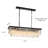 Dimmable Tiered Rectangle Chandelier With Crystal Accents-716270746-792016061