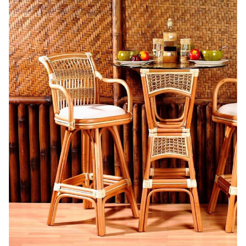 Spice Islands Swivel Counter Stools, Bar Stool (30” Seat Height), Serenghetti