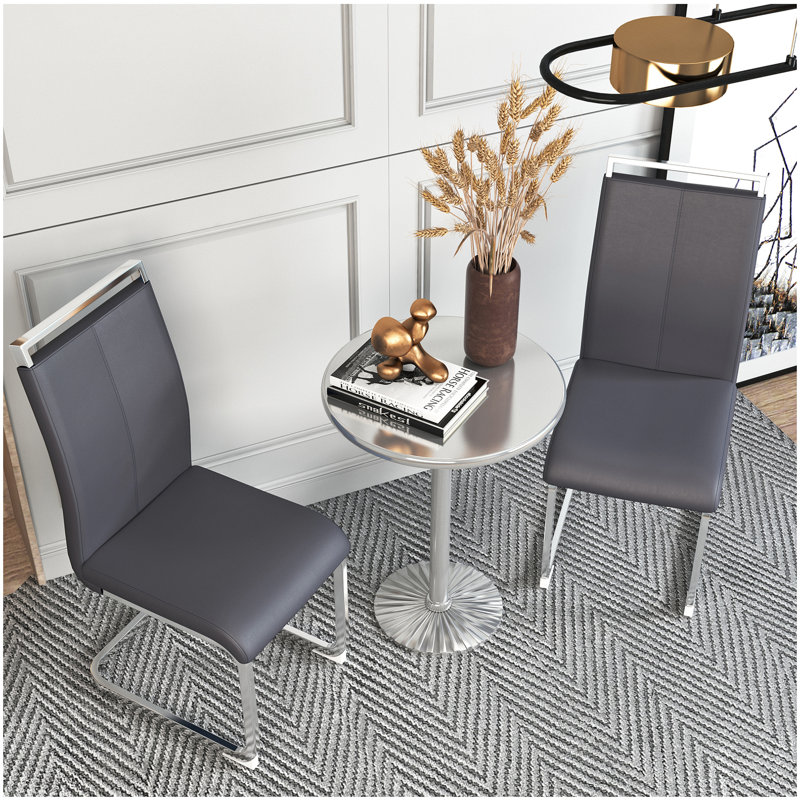 Chaise d'appoint Chaslynn en gris foncé