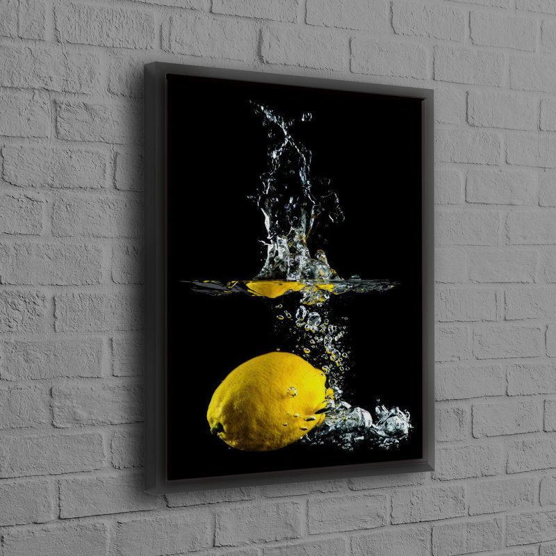 Modern Lemon Wall Hanging Art for Bedroom Decor and Kitchen Canvas Perfect as Housewarming or Bridesmaid Gift in Vibrant