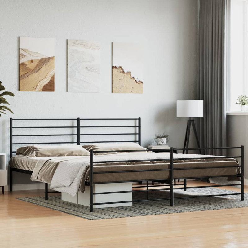 Athey Bed, RV King (193 x 203 cm), Black