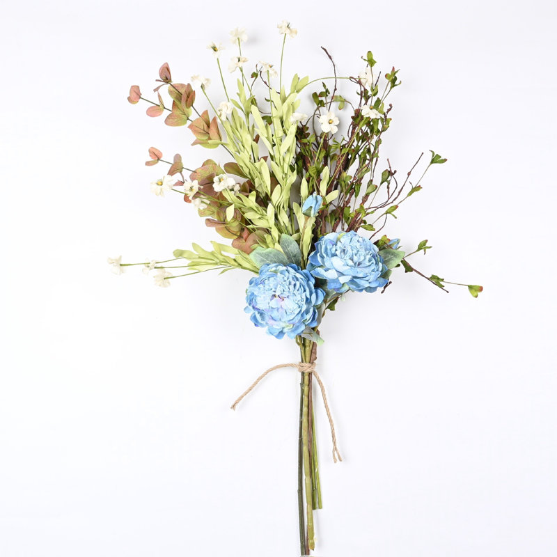 Arrangement de pivoines artificielles avec de longues tiges