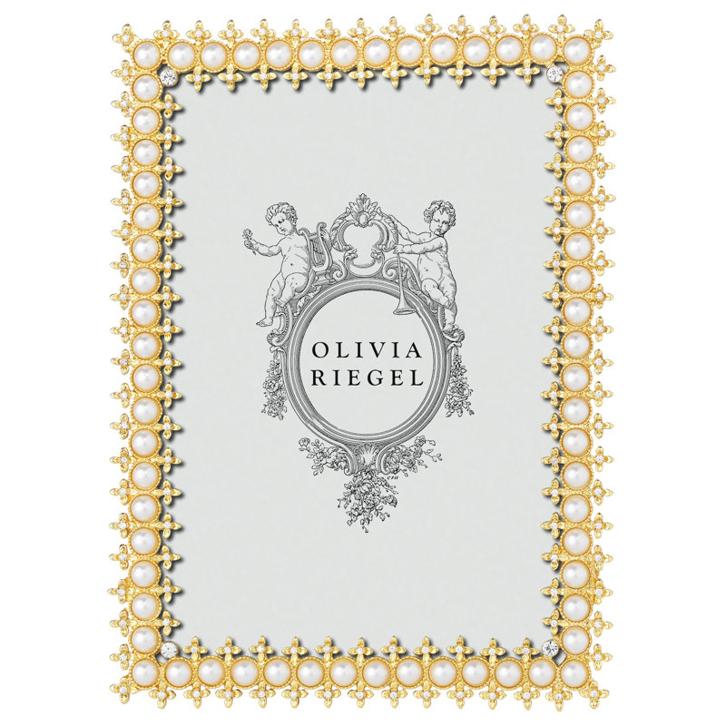 Pearl Metal Picture Frame, Gold, 5" x 7"