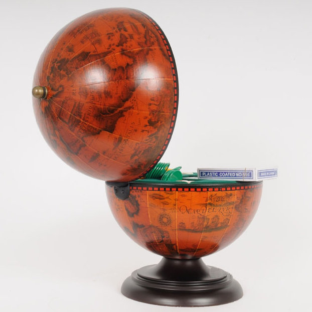 Manufactured Wood Tabletop Globe