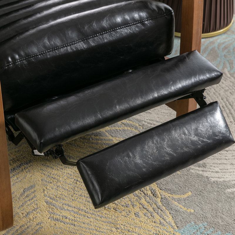 Fauteuil inclinable luxueux Ikraam Chance, Noir