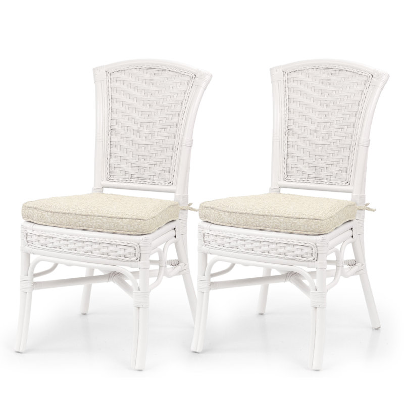 Codah Dragan Fabric Side Chair Dining Chair, White