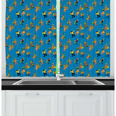 Ruffled Kitchen Curtain