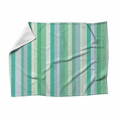 Stripes Fleece Throw Blanket - Pattern Throws for Sofas or Beds