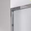 44 - 48 "x 76" Porte de salle de bain coulissante avec quincaillerie, verre trempé transparent de 1/4 "de 6 mm, cadre en aluminium, coffre-fort et souci, paquet