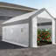Serre blanche pour le jardinage toute l'année, abri de plantes portatif 20 x 10 x 9 pi