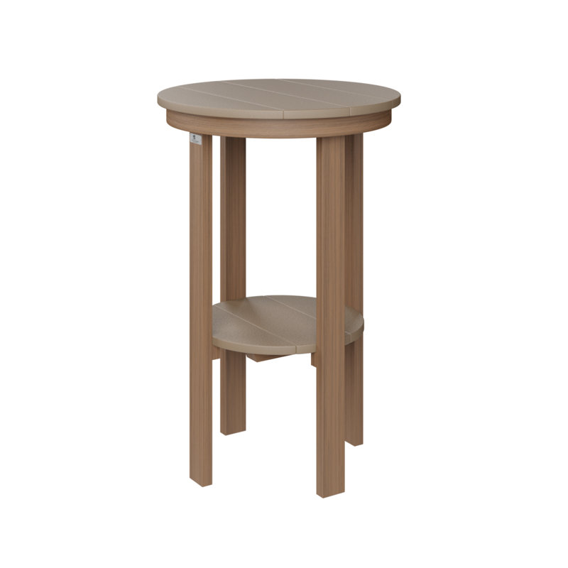Table de bout ronde Berlin Gardens, Acajou antique, H 32 po x l 21,5 po x P 21,5 po, Bois vieilli