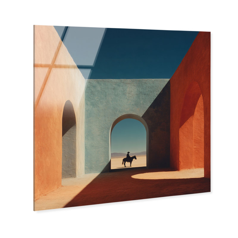 Cobalt Frontier Print by Oliver Gal, 20"H x 20"W, High-Gloss Acrylic Print