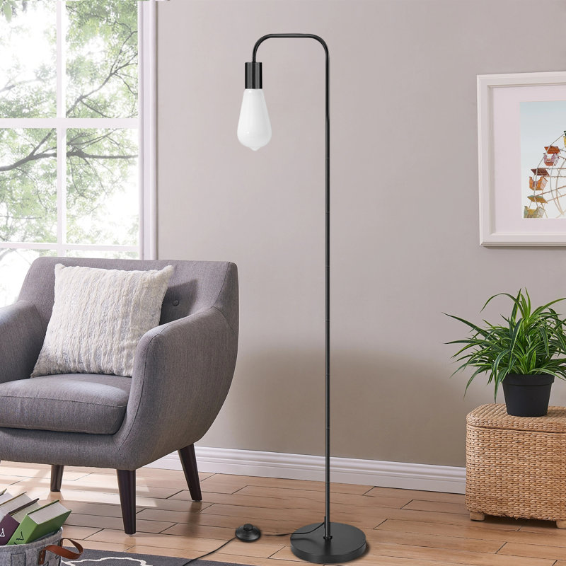 Lampe sur pied 64,8 po, Noir