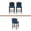 Tabouret de comptoir contemporain capitonné à oreilles 27 pouces, ensemble de 2-2056644535-2056644534
