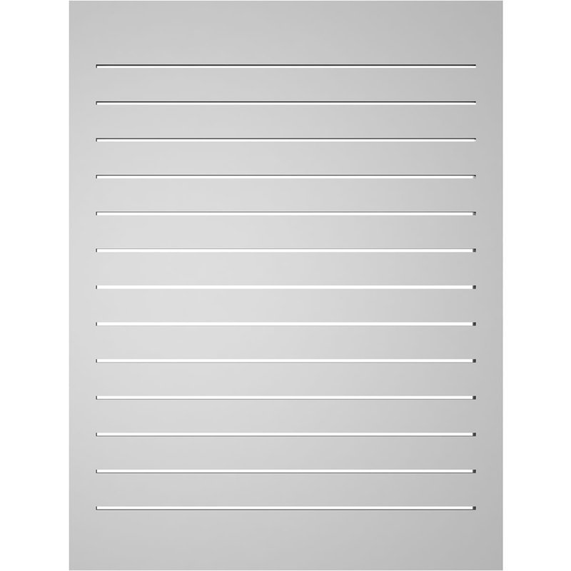 Évent à pignon fonctionnel en uréthane rectangulaire à fixation en surface, brun clair apprêté, H 42 po x l 32 po x P 2 po