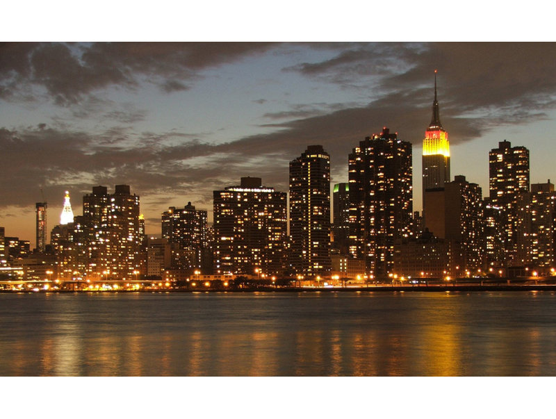New York, horizon de Midtown Manhattan, H 14 po x l 24 po
